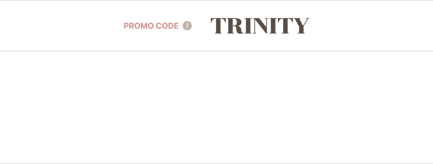 TRINITY promo code
